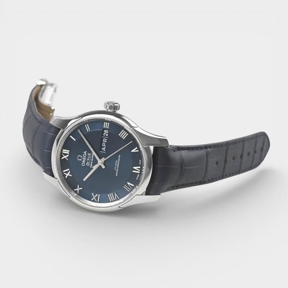 Omega De Ville Hour Vision Steel / 41 mm / Box&Papers / 433.13.41.22.03.001