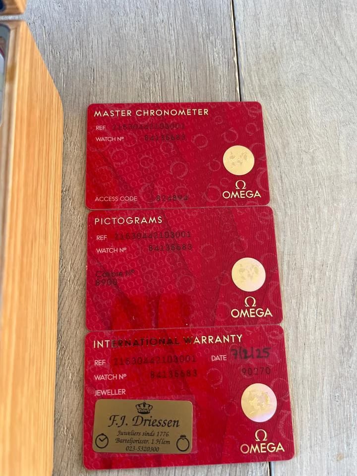Omega Seamaster Planet Ocean Complete set bought on 06/02/2025 worn 2 times