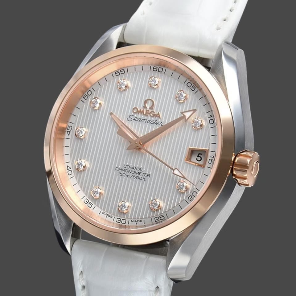 Omega Seamaster Aqua Terra Diamonds / Steel&Red gold / 38.5 mm / 231.23.39.21.52.001