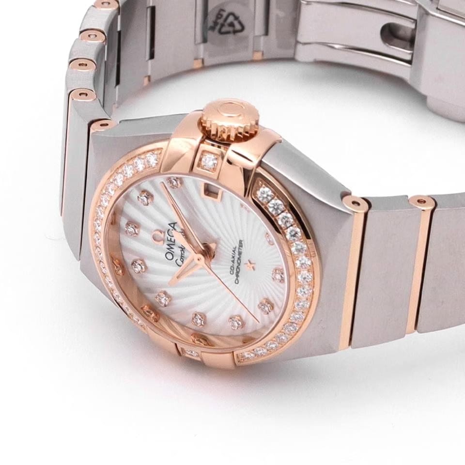 Omega Constellation Ladies123.25.27.20.55.001 Automatic Gold/Steel Like new & unworn