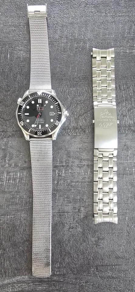 Omega Seamaster Diver 300 M007 James Révision Déc 2024 + bracelet mailles milanaises Omega