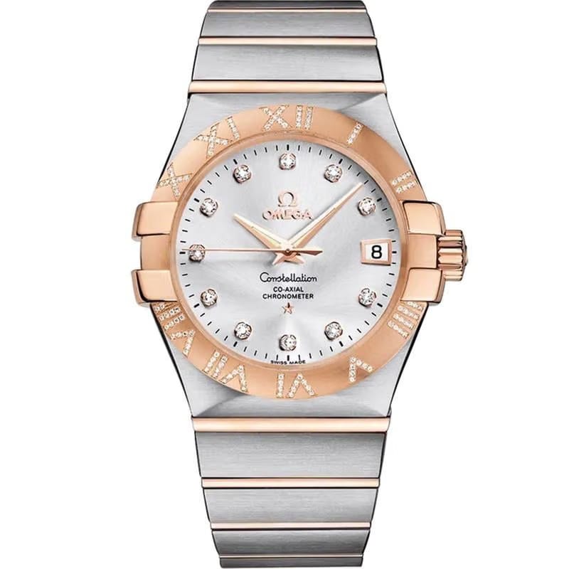 Omega Constellation Ladies35 mm steel ‑ red gold on steel 123.25.35.20.52.003