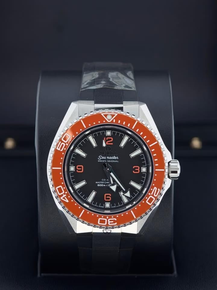 Omega Seamaster Planet Ocean Basel one Seamaster Planet Ocean 600m orange dial black rubber strap 5 years international warranty