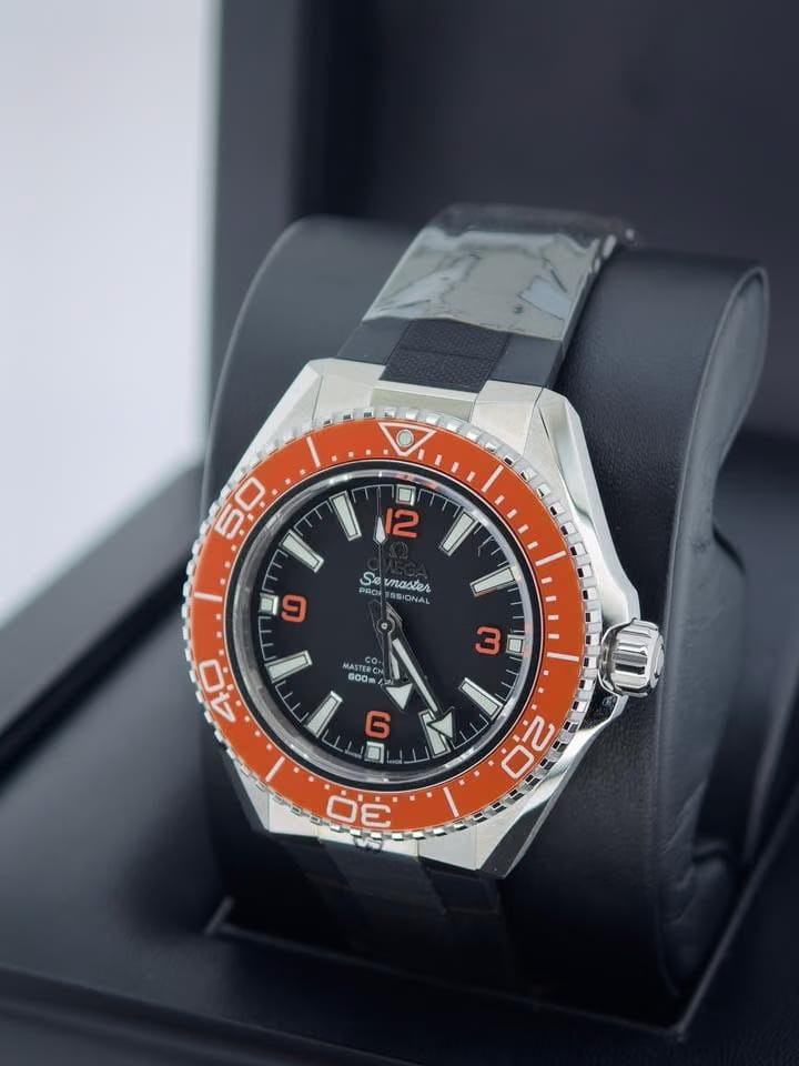 Omega Seamaster Planet Ocean Basel one Seamaster Planet Ocean 600m orange dial black rubber strap 5 years international warranty