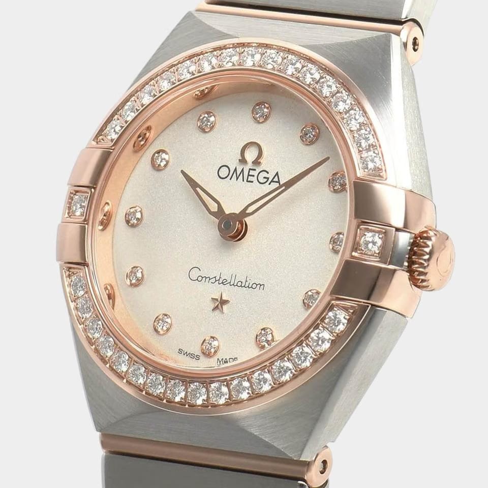 Omega Constellation Quartz Manhattan / Steel&Rose gold / 25 mm / Papers / 131.25.25.60.52.001