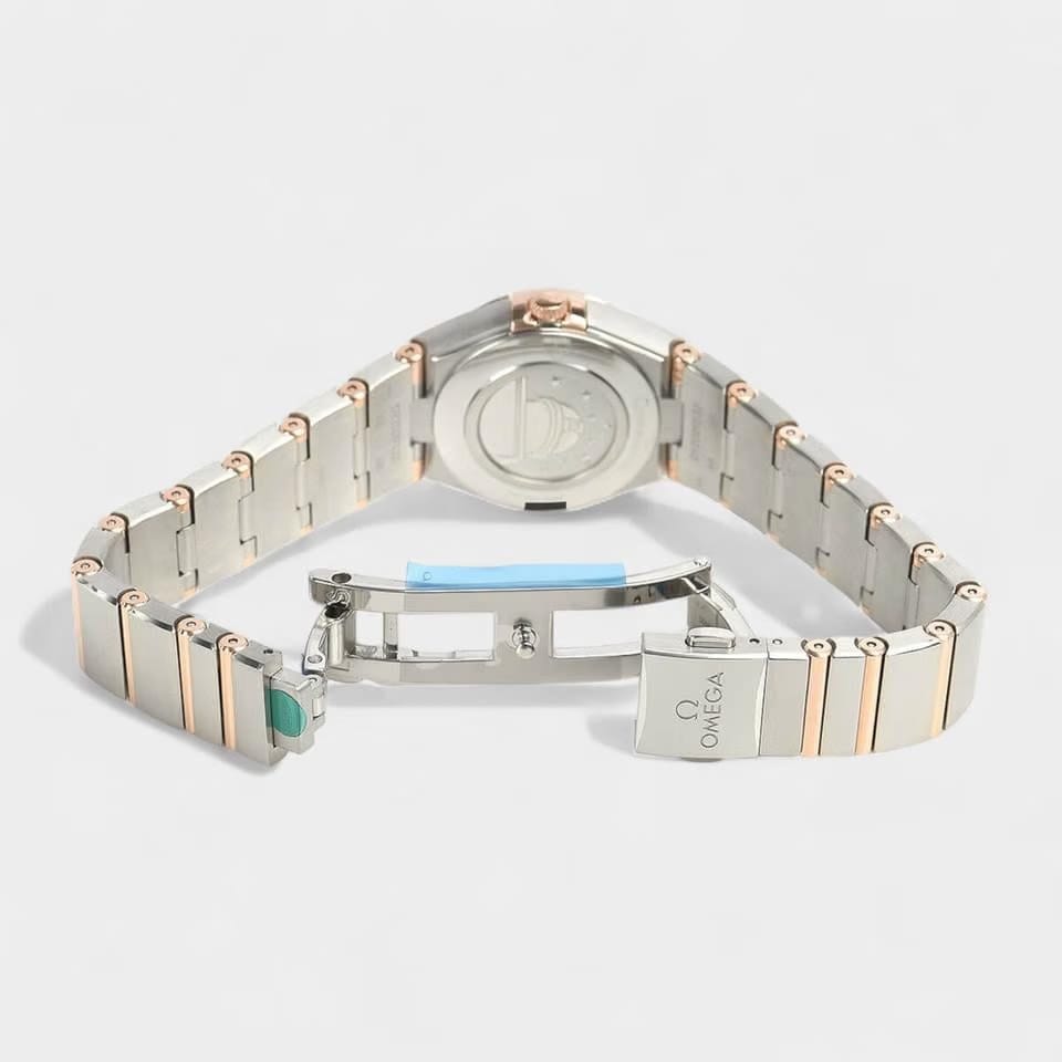 Omega Constellation Quartz Manhattan / Steel&Rose gold / 25 mm / Papers / 131.25.25.60.52.001