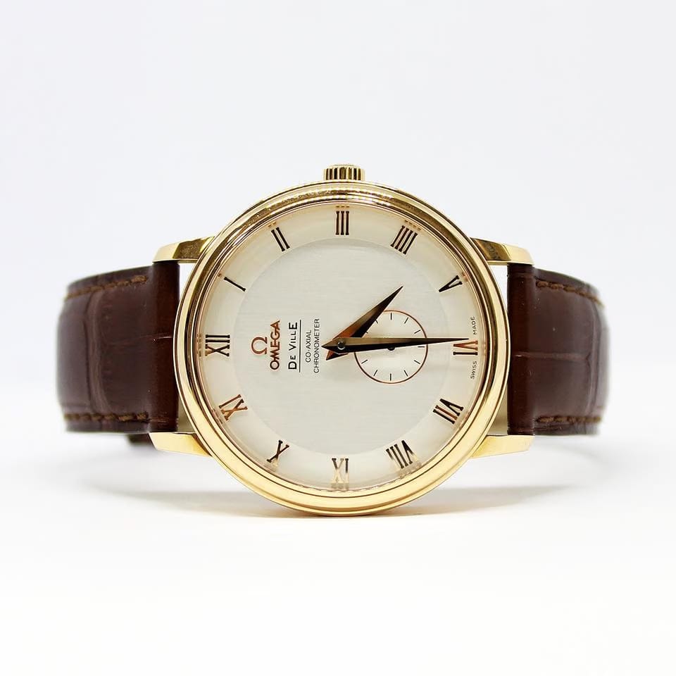 Omega De Ville Prestige Rose Gold Ref. 4614.30.02 Full Set NOS