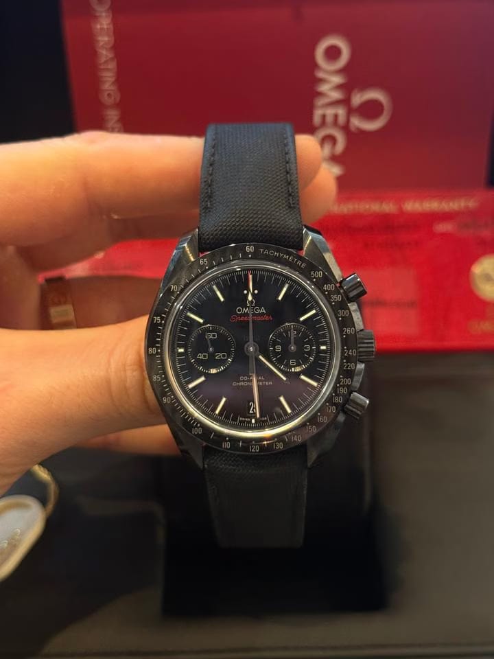 Omega Speedmaster Dark Side Of The Moon Complete Set Mint Condition Open Caseback 2021