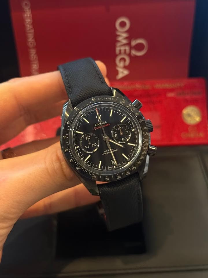 Omega Speedmaster Dark Side Of The Moon Complete Set Mint Condition Open Caseback 2021