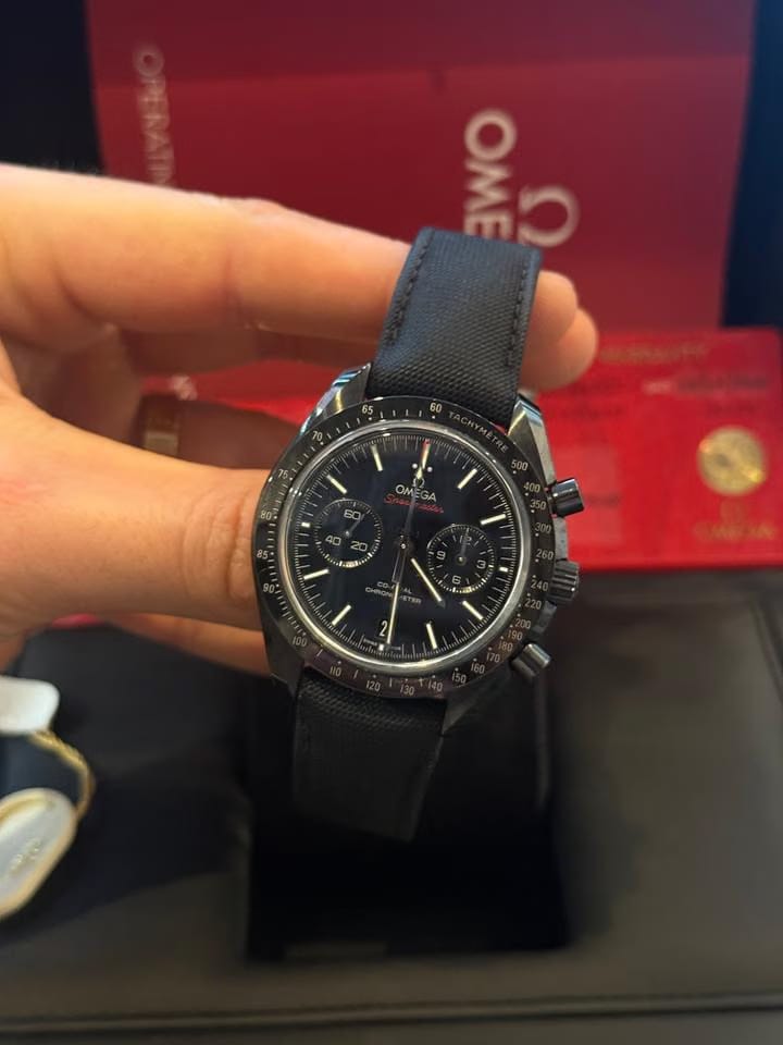 Omega Speedmaster Dark Side Of The Moon Complete Set Mint Condition Open Caseback 2021