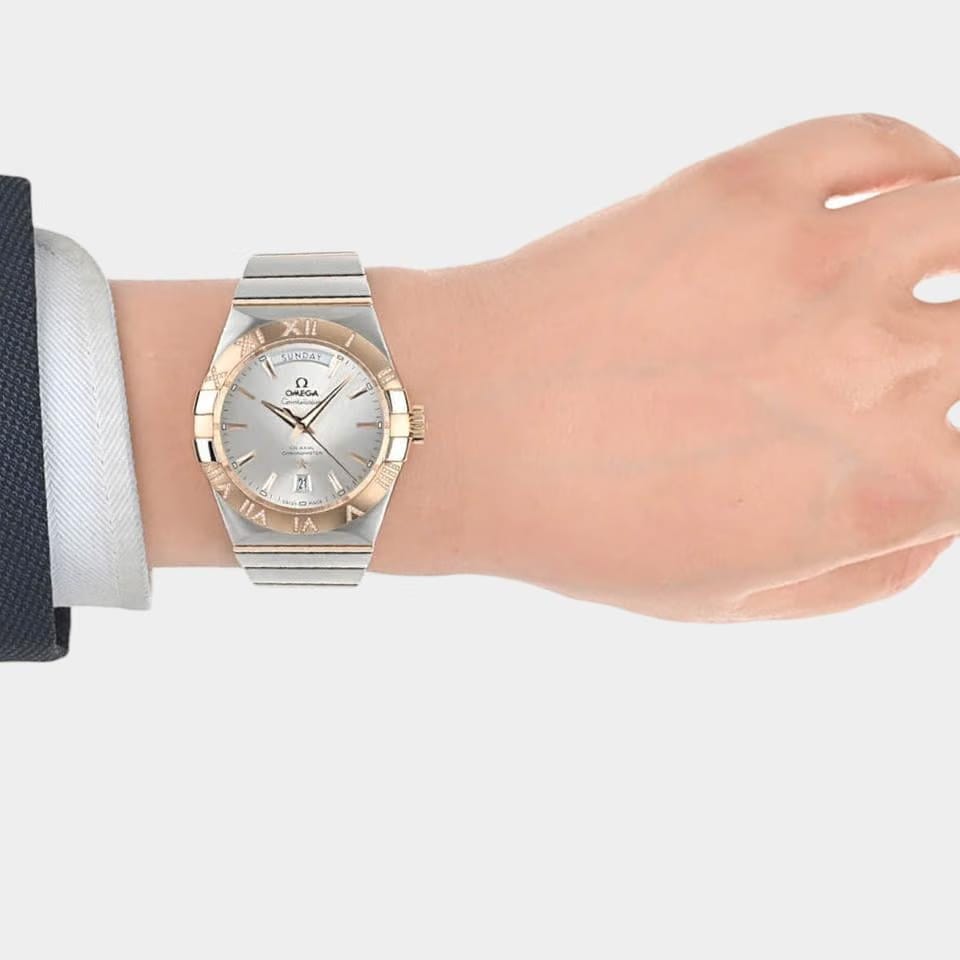 Omega Constellation Day-Date Steel&Red gold / 38 mm / Box&Papers / 123.25.38.22.02.001