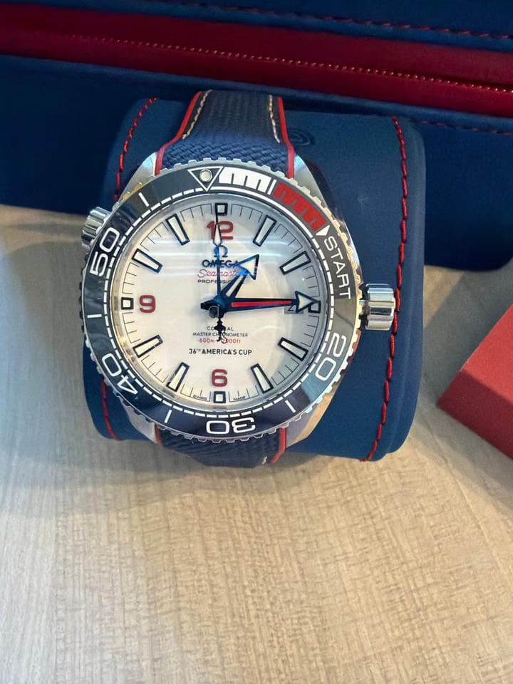 Omega Seamaster Planet Ocean600m America's Cup Limited FULL SET OMEGA SEAMASTER PLANET OCEAN 600m EDITION 1571/2021