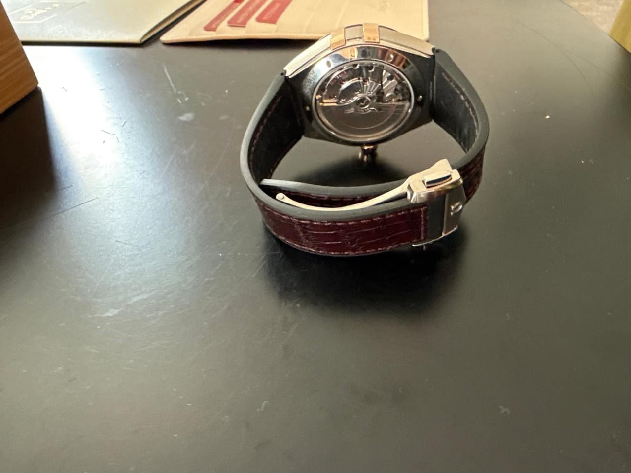 Omega Constellation Chronometer Omega Constellation 41 mm steel gold on leather strap