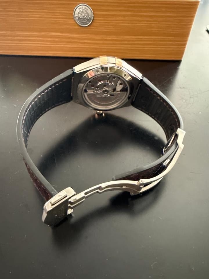 Omega Constellation Chronometer Omega Constellation 41 mm steel gold on leather strap