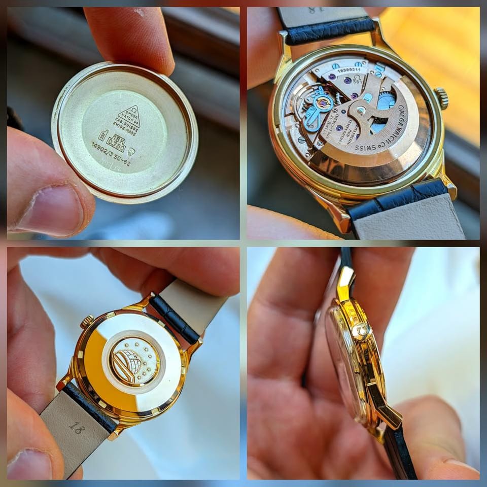 Omega Constellation De Luxe Pie Pan Rose Gold 18kt 0.750 RARE