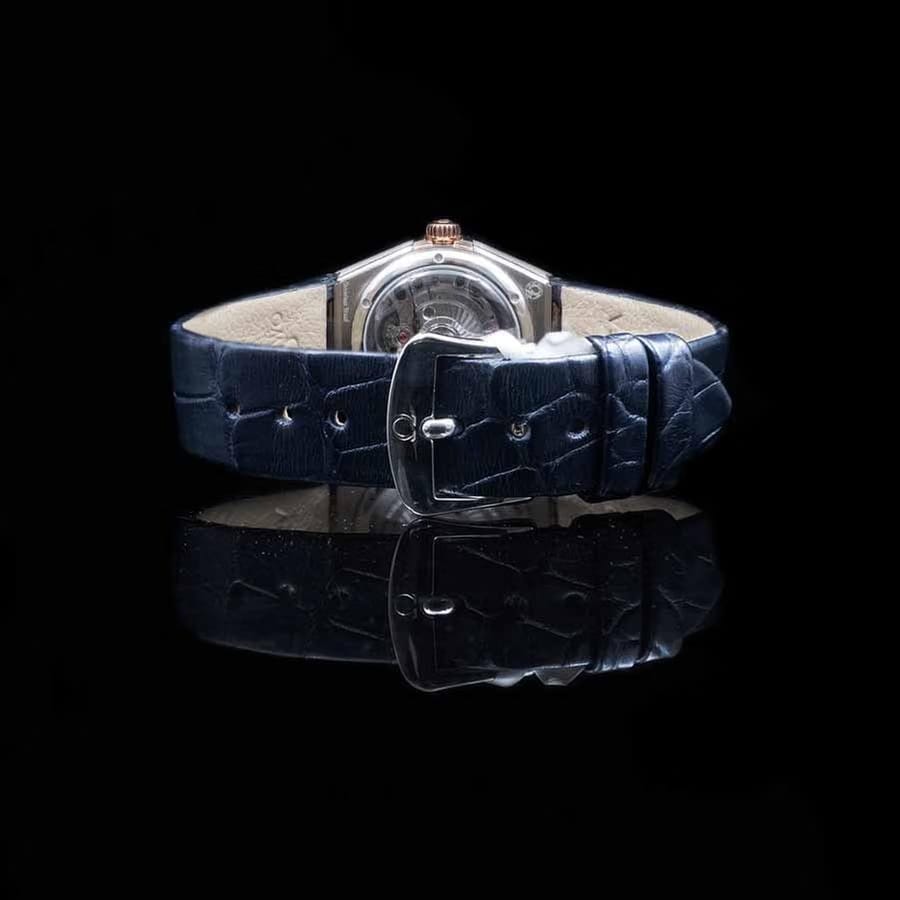 Omega Constellation Ladies Blue Motif 29mm 131.28.29.20.99.003 (2026) - UNWORN Diamond Dial 18ct R/Gold Diamond Bezel S/Steel Blue Leather