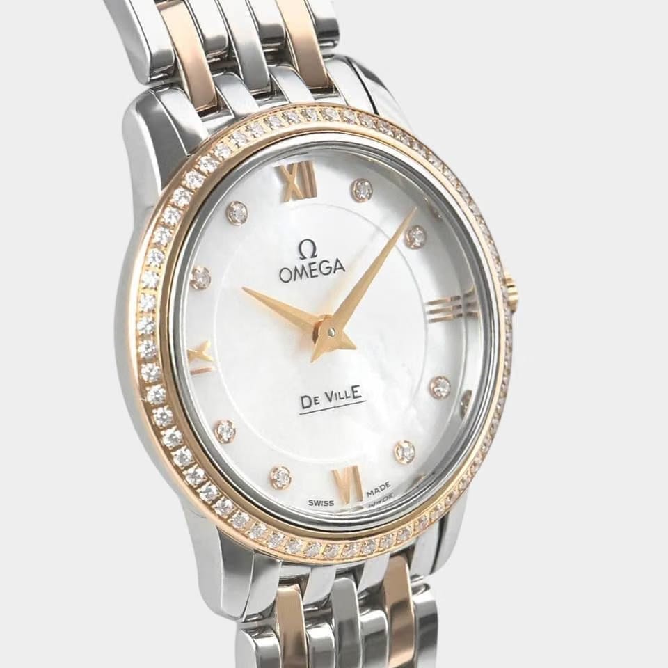Omega De Ville Prestige Steel&Red gold / 27.4 mm / Box&Papers / 424.25.27.60.55.002