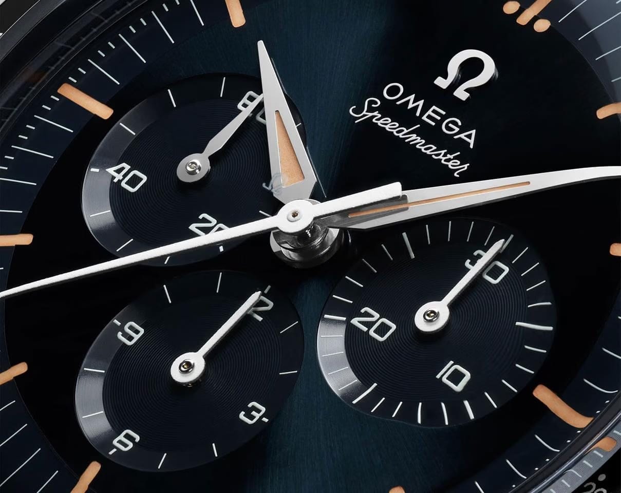 Omega Speedmaster Anniversary Series blk dial 39mm 310.32.40.50.06.002 Brown leather strap