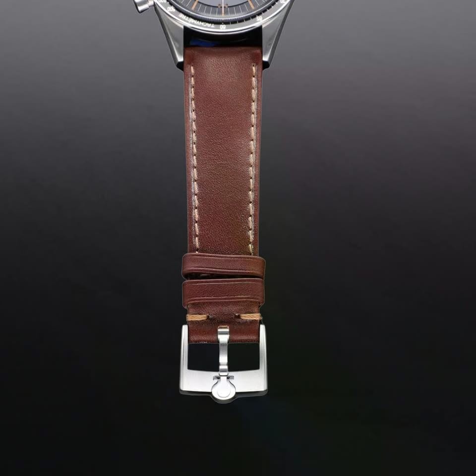 Omega Speedmaster Anniversary Series blk dial 39mm 310.32.40.50.06.002 Brown leather strap