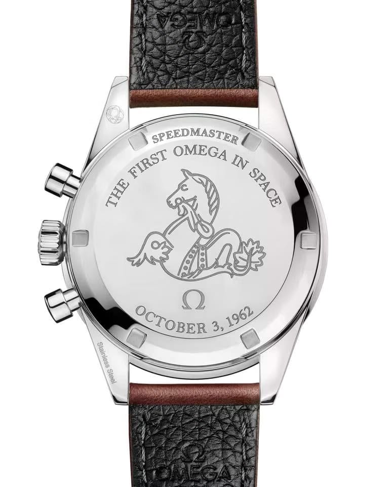 Omega Speedmaster Anniversary Series blk dial 39mm 310.32.40.50.06.002 Brown leather strap
