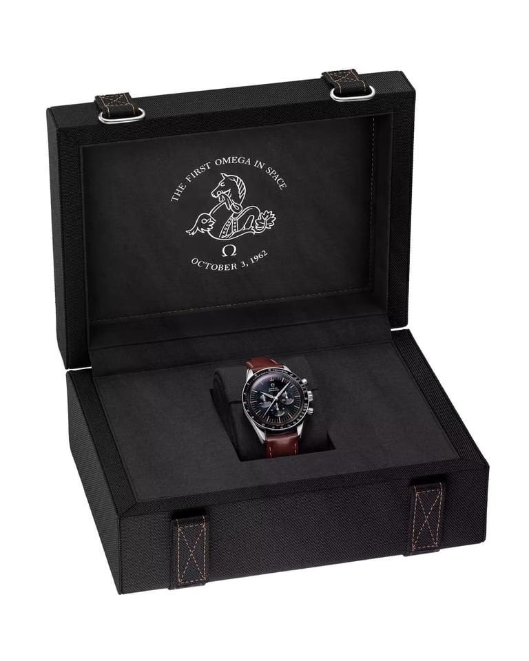 Omega Speedmaster Anniversary Series blk dial 39mm 310.32.40.50.06.002 Brown leather strap