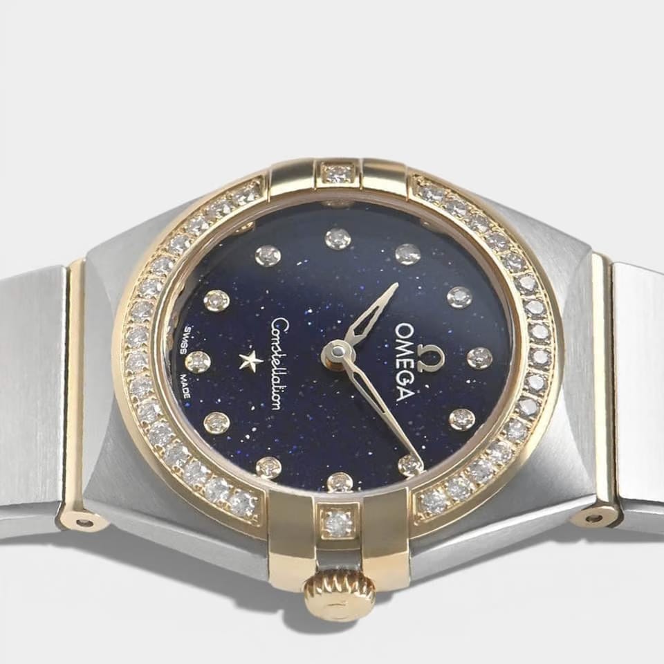 Omega Constellation Diamonds / Steel&Yellow gold / 25 mm / 131.25.25.60.53.001
