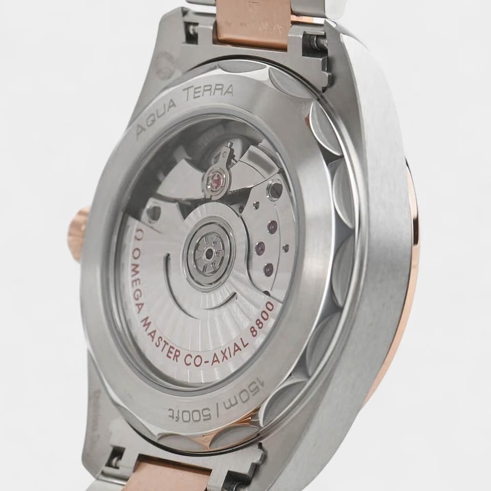 Omega Seamaster Aqua Terra150 M Co-Axial Master Chronometer / Diamond / Steel&Gold / 38 mm / 220.20.38.20.56.002