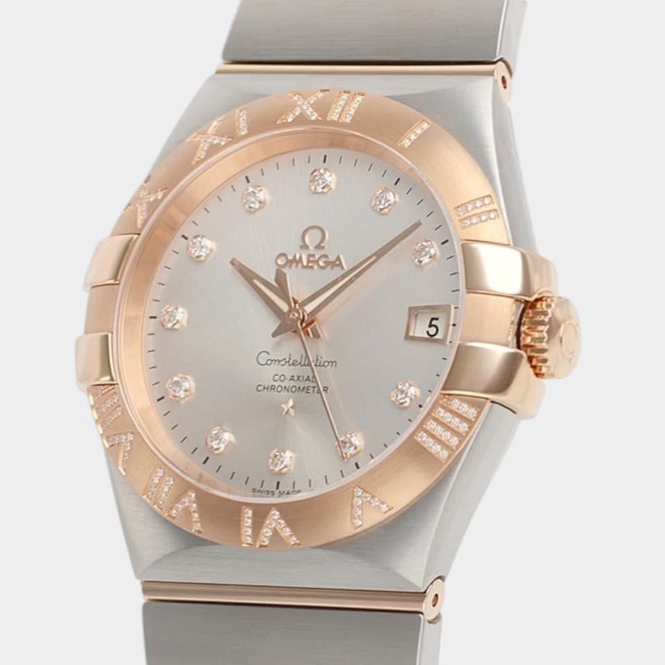 Omega Constellation Ladies Steel&Red gold / 35 mm / Box&Papers / 123.25.35.20.52.003