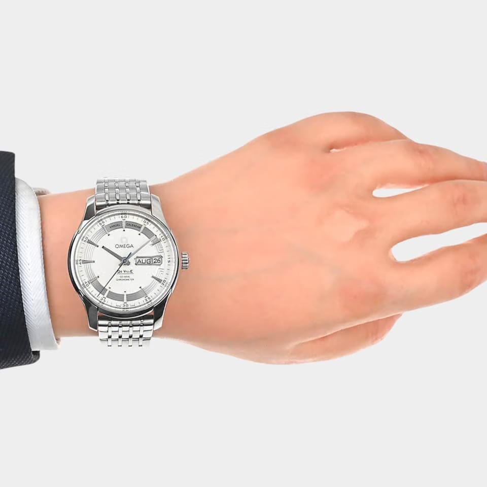 Omega De Ville Hour Vision Steel / 41 mm / Box&Papers / 431.30.41.22.02.001