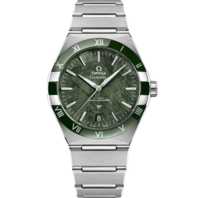 Omega Constellation Automatic Green Dial 41mm Stainless Steel 131.30.41.21.99.002 Transparent See Through Back