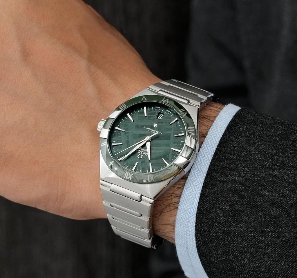 Omega Constellation Automatic Green Dial 41mm Stainless Steel 131.30.41.21.99.002 Transparent See Through Back