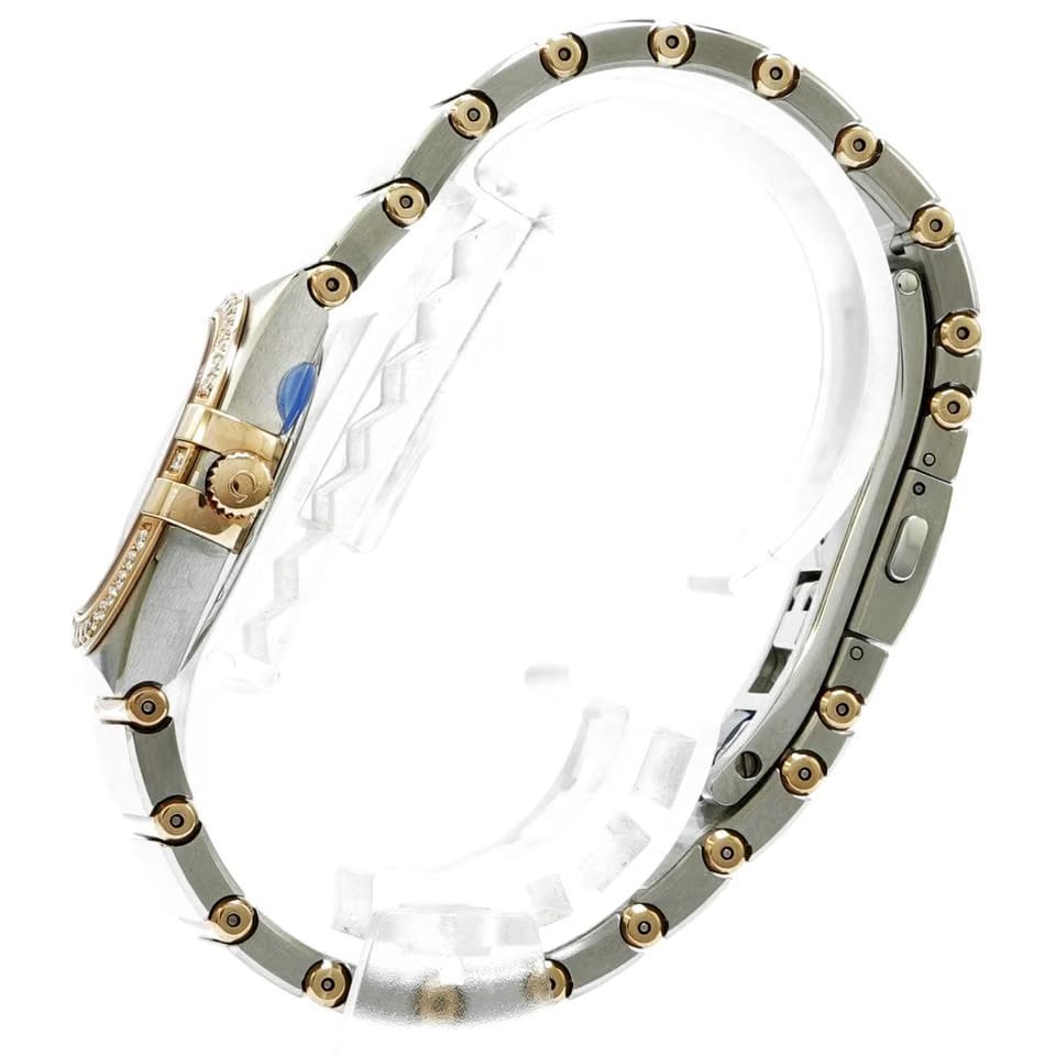 Omega Constellation28mm Steel & Sedna Gold Diamonds Unworn - Inventory 7425