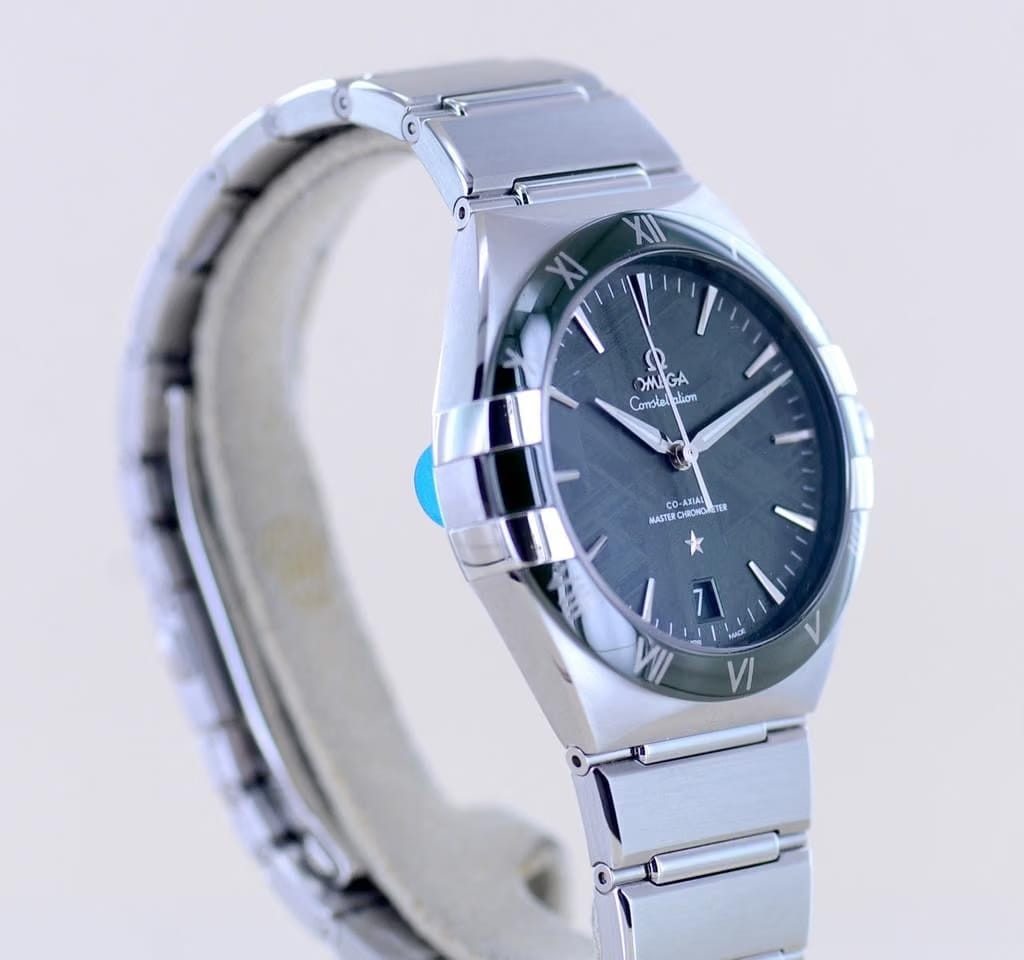 Omega Constellation41mm Green Meteroit Ceramic cal 8900 Master Chronometer B+P