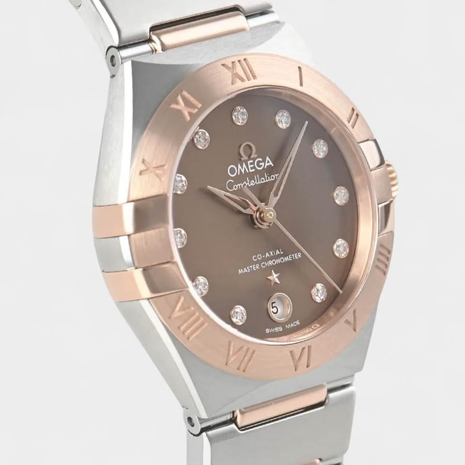Omega Constellation Steel&Rose gold / 29 mm / Box&Papers / 131.20.29.20.63.001