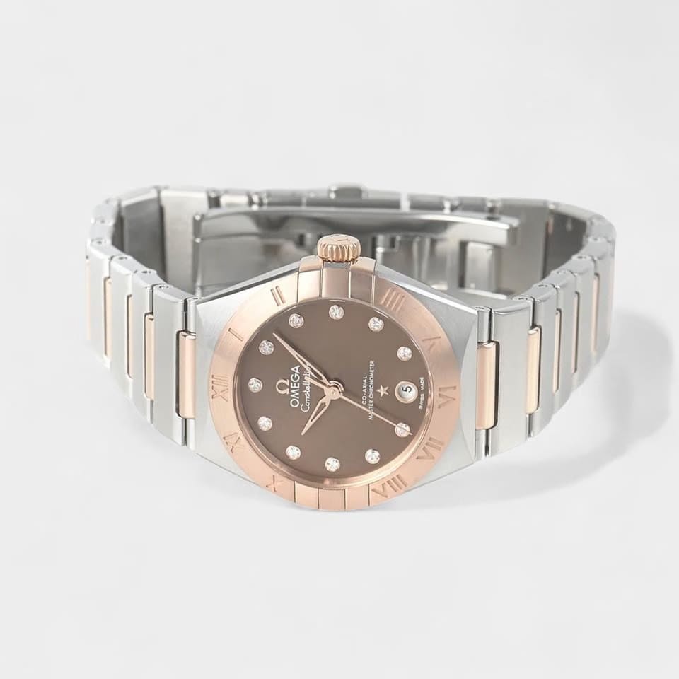 Omega Constellation Steel&Rose gold / 29 mm / Box&Papers / 131.20.29.20.63.001