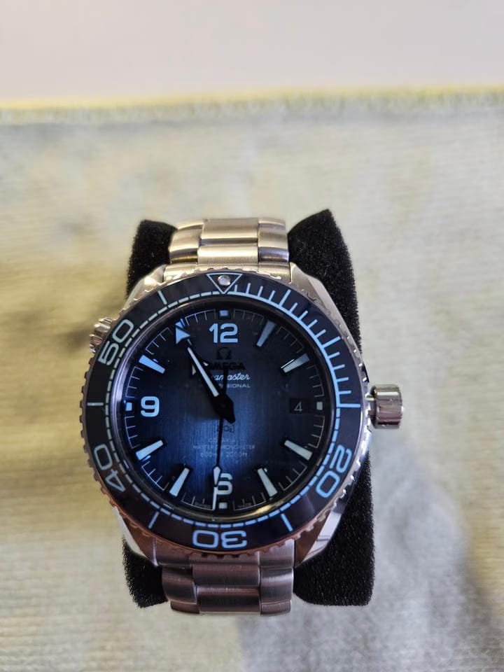 Omega Seamaster Planet Ocean600m Co-axial Master Summer Blue Full Set-2023-ungetragen-5 Jahre Garantie gemäß Omega