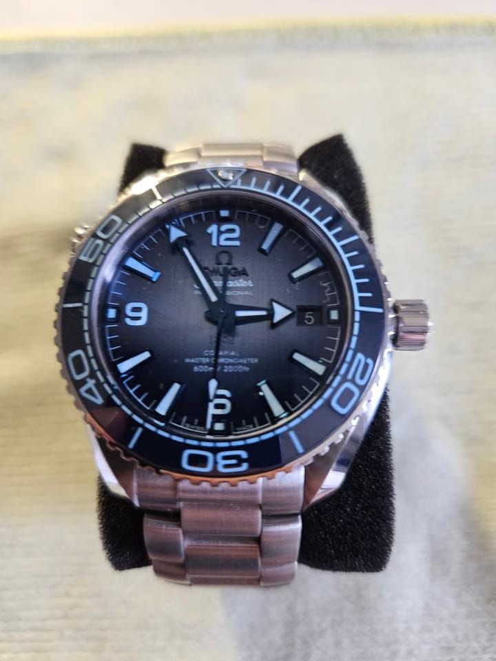 Omega Seamaster Planet Ocean600m Co-axial Master Summer Blue Full Set-2023-ungetragen-5 Jahre Garantie gemäß Omega