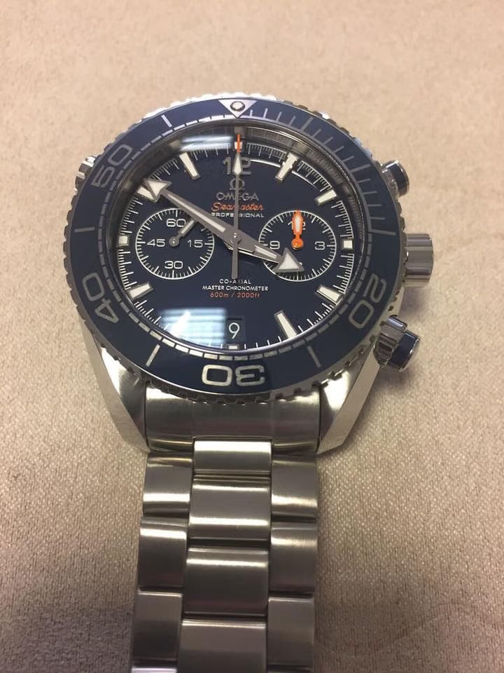 Omega Seamaster Planet Ocean Chronograph600m 45.5 mm otomatik saat 215.30.46.51.03.001