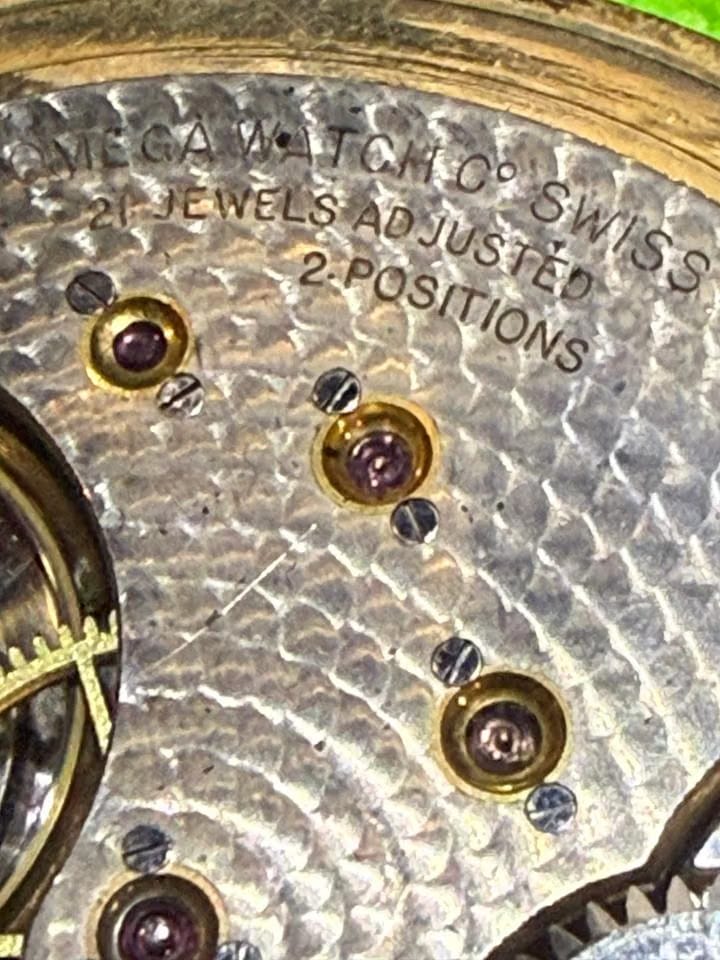 Omega Pocket Watch2137601 Stunning Mint Working 1902 Omega 14 K Solid Gold Pocket Watch