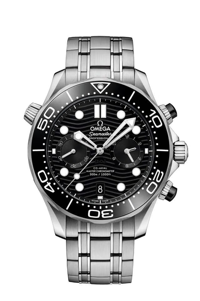 Omega Seamaster Diver 300 MCo‑axial Master Chronometer Diver Chronograph Black Dial 210.30.44.51.01.001
