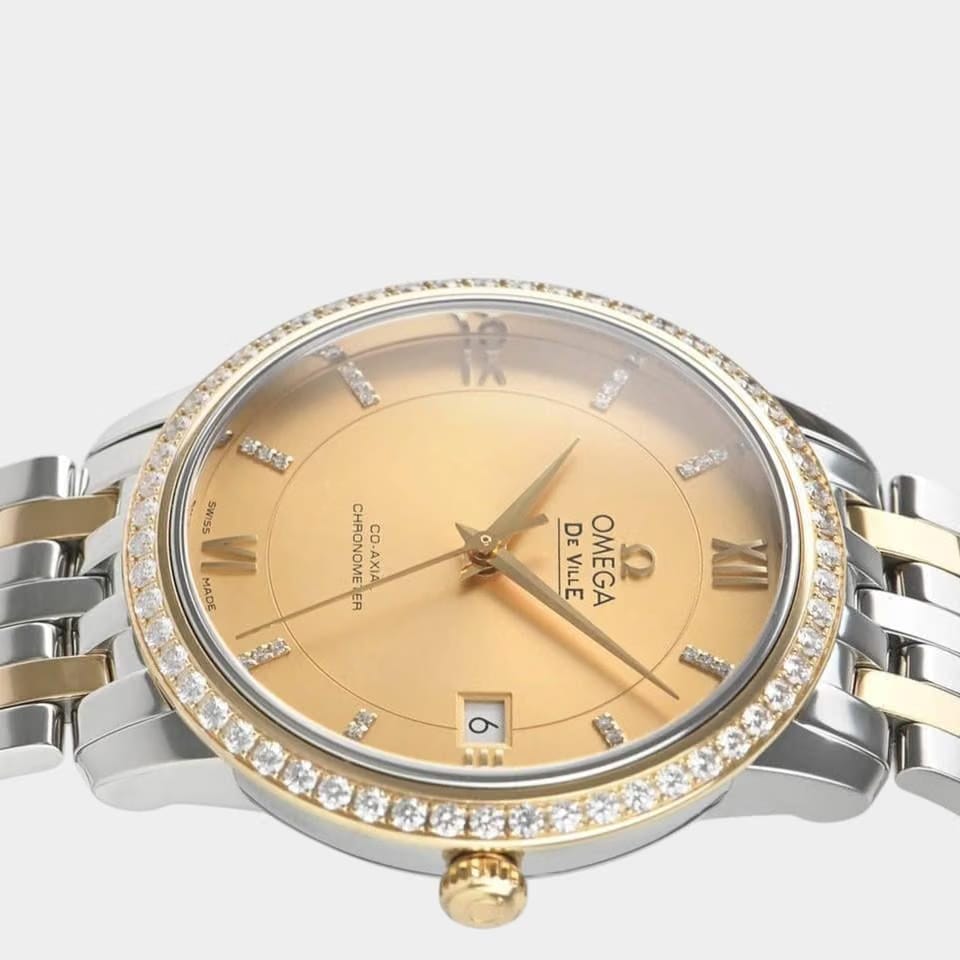 Omega De Ville Prestige Steel&Yellow gold / 36.8 mm / 424.25.37.20.58.001