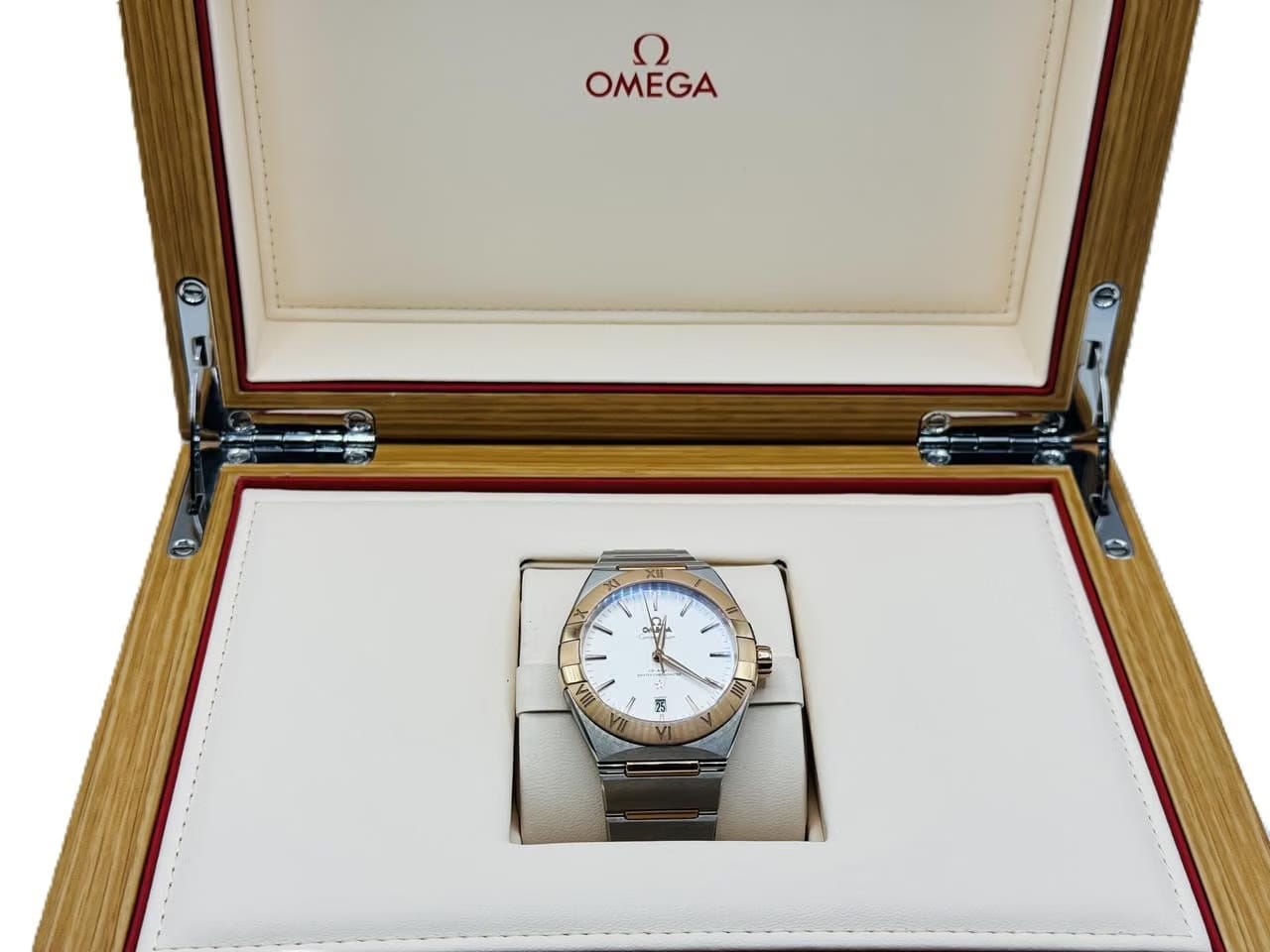 Omega Constellation NEW-STEEL/SEDNA GOLD - FULL SET 39mm - 131.20.39.20.02.001