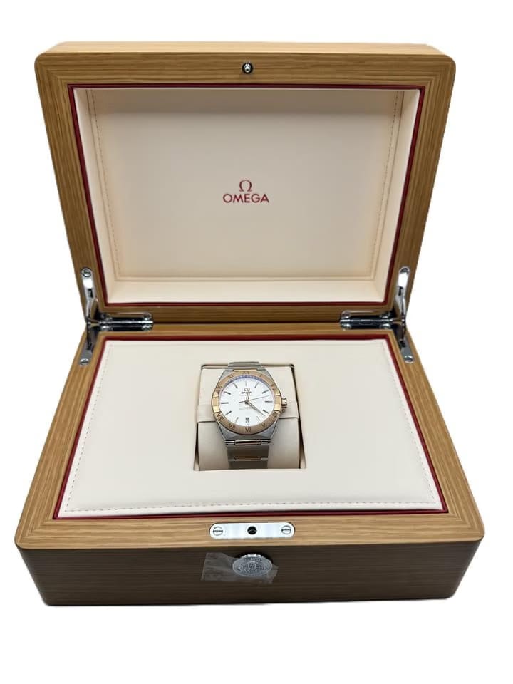 Omega Constellation NEW-STEEL/SEDNA GOLD - FULL SET 39mm - 131.20.39.20.02.001