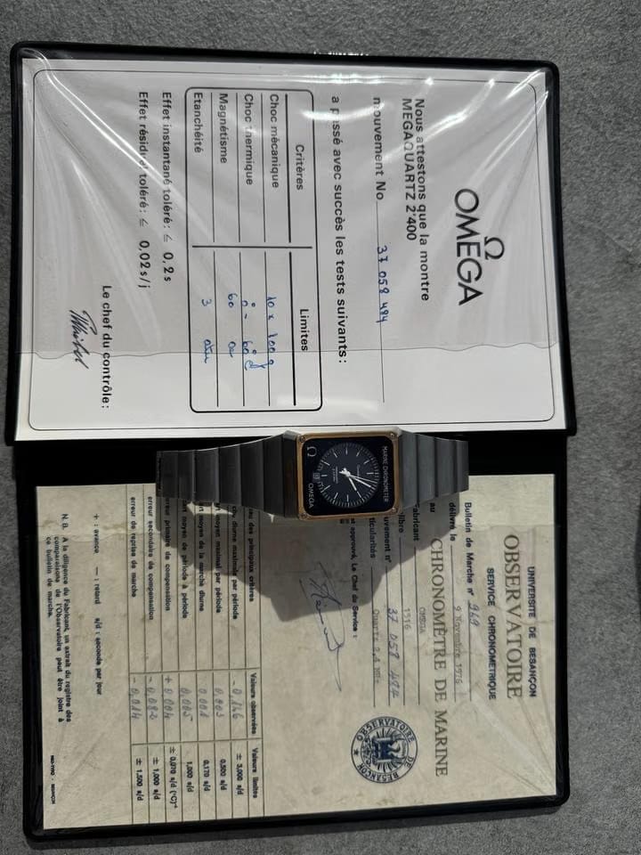 Omega Constellation Marine Chronometer NOS with box and papers