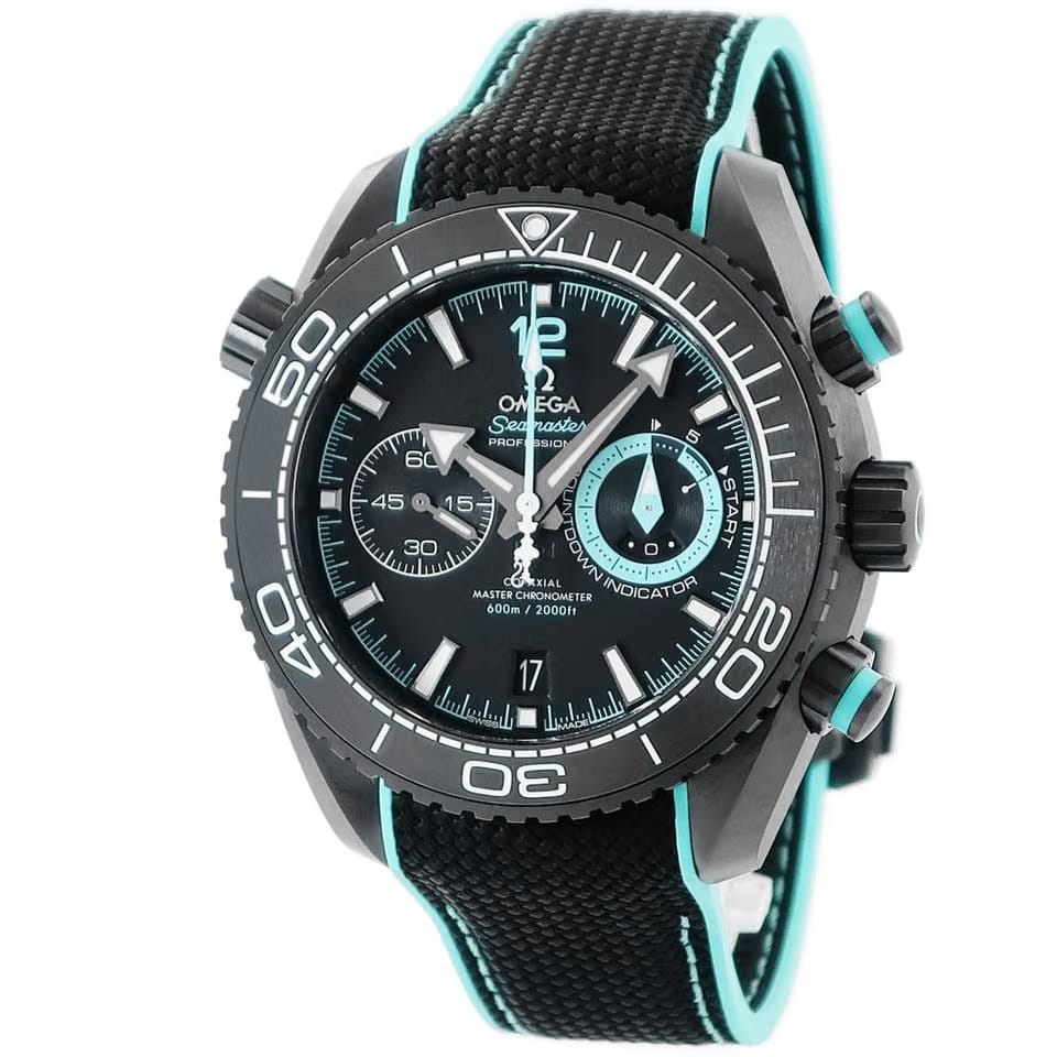 Omega Seamaster Planet Ocean Chronograph Watches 215.92.46.51.01.003 Seamaster Planet Ocean 600 M ETNZ , unused black date