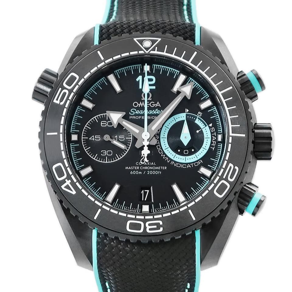Omega Seamaster Planet Ocean Chronograph Watches 215.92.46.51.01.003 Seamaster Planet Ocean 600 M ETNZ , unused black date