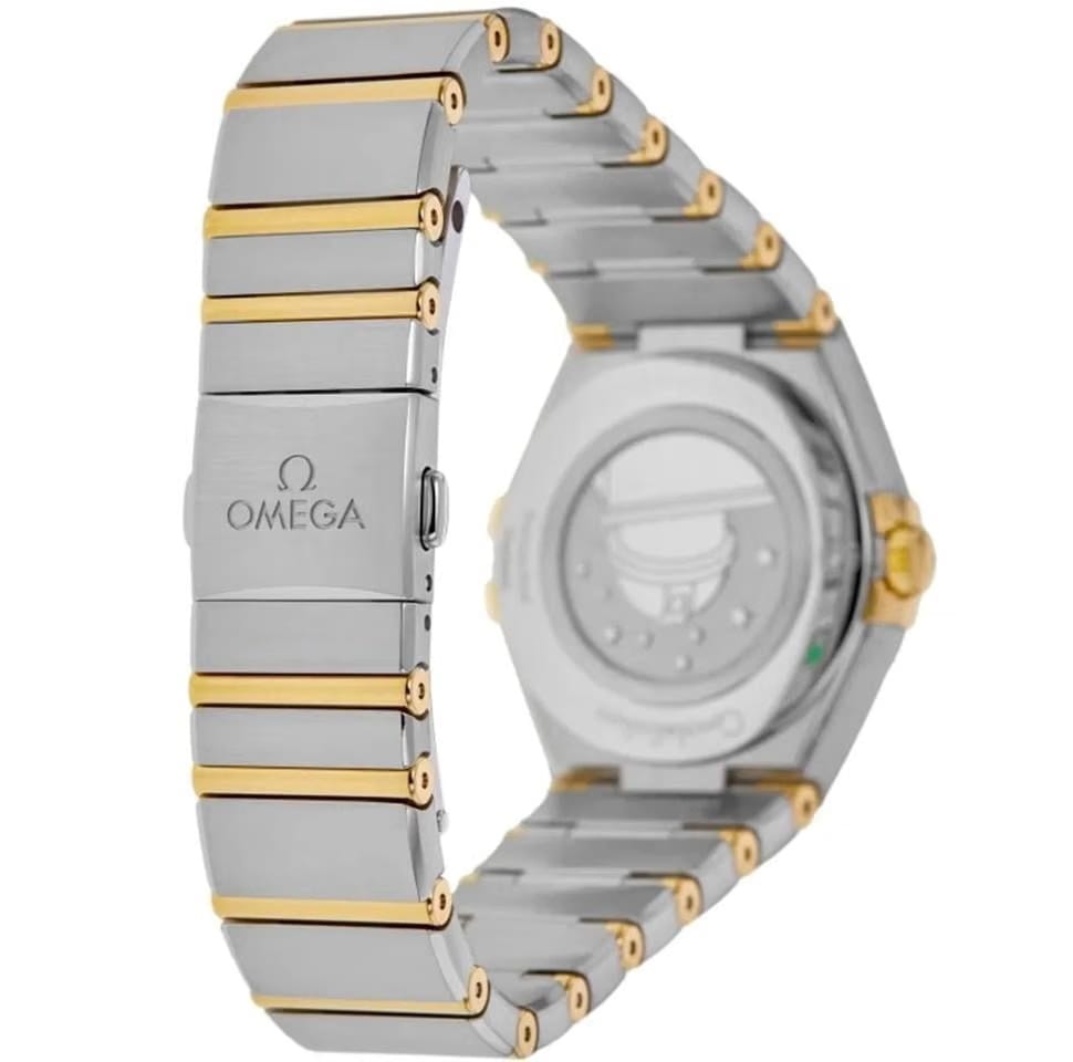 Omega Constellation28 Mm Constellation Steel 18 K Yellow Gold Diamond Bezel 131.25.28.60.99.002 Iron meteorite Green Dial
