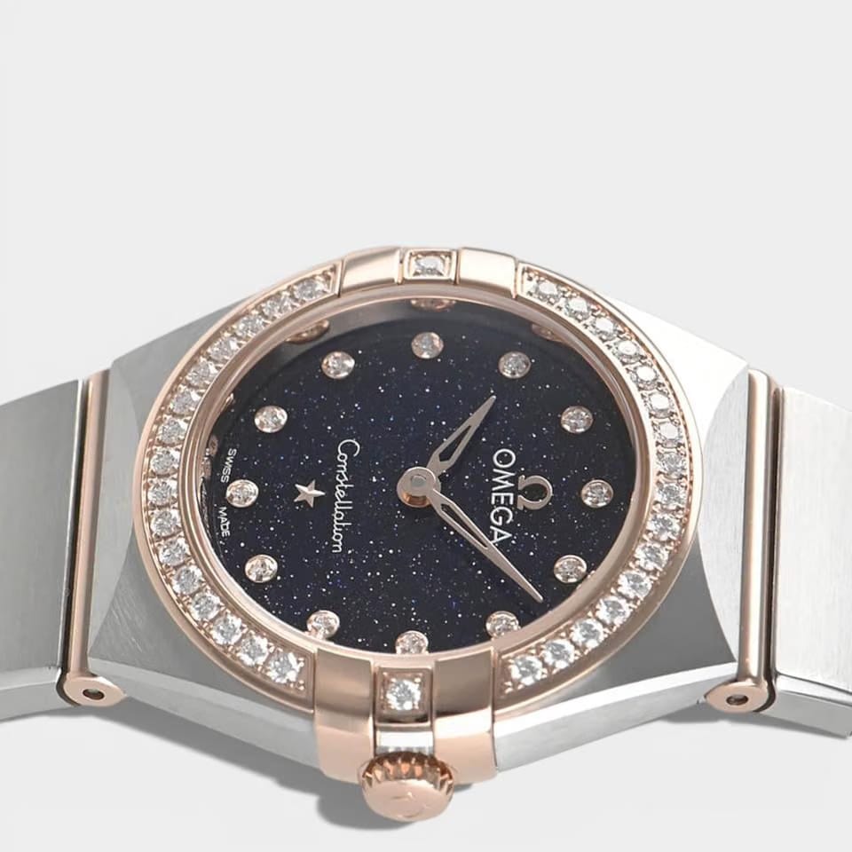 Omega Constellation Quartz Diamonds / Steel&Sedna gold / 25 mm / 131.25.25.60.53.002