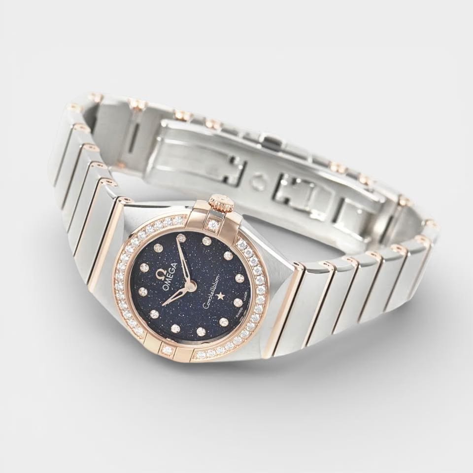 Omega Constellation Quartz Diamonds / Steel&Sedna gold / 25 mm / 131.25.25.60.53.002