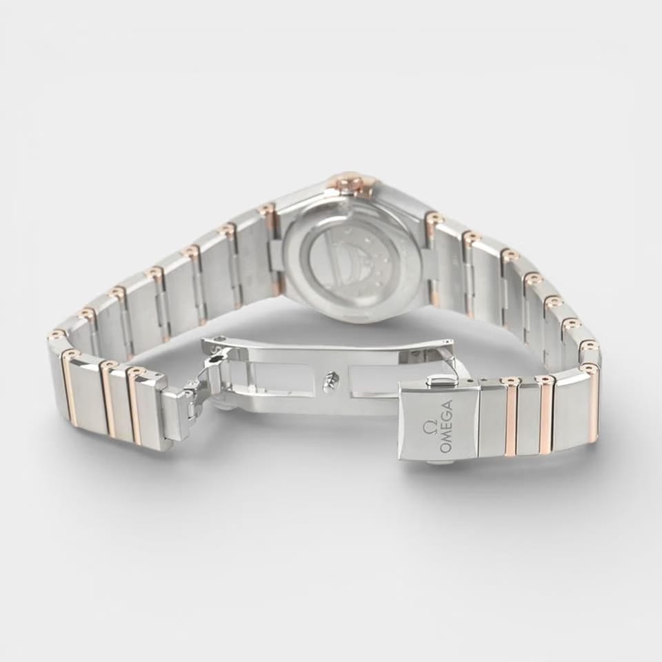 Omega Constellation Quartz Diamonds / Steel&Sedna gold / 25 mm / 131.25.25.60.53.002